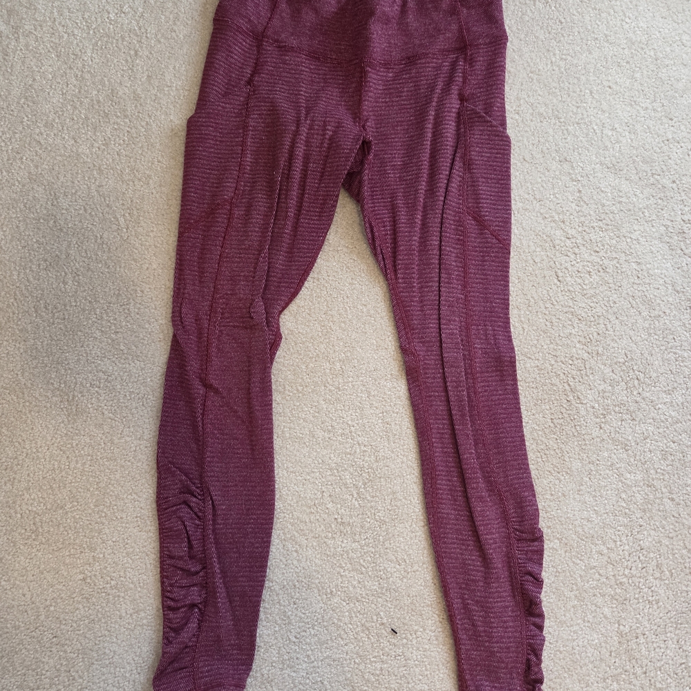 lululemon athletica Maroon Leggings